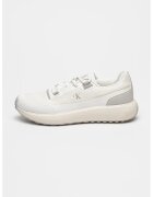 Calvin Klein Jeans Pantofi sport cu garnituri din plasa Athleisure Runner - Alb/Bej deschis