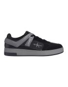 Calvin Klein Jeans Pantofi sport cu insertii de piele intoarsa - Negru/Gri carbune