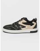 Calvin Klein Jeans Pantofi sport cu insertii din material textil - Negru/Bej
