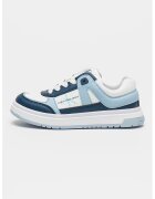 Calvin Klein Jeans Pantofi sport cu logo si model colorblock - Alb/Albastru deschis/Albastru
