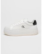 Calvin Klein Jeans Pantofi sport cu talpa flatform si sireturi - Negru/Alb optic