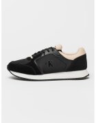 Calvin Klein Jeans Pantofi sport cu talpa wedge si garnituri din piele intoarsa - Negru