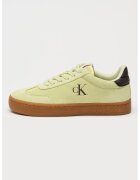 Calvin Klein Jeans Pantofi sport de piele intoarsa cu garnituri de piele - Verde lime
