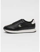 Calvin Klein Jeans Pantofi sport din piele cu garnituri din piele ecologica - Alb/Negru stins
