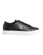 Calvin Klein Jeans Pantofi sport din piele cu imprimeu logo lateral - Negru stins