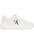Calvin Klein Jeans Pantofi sport din piele cu logo - Alb