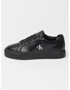 Calvin Klein Jeans Pantofi sport din piele cu logo - Negru/Alb optic