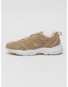 Calvin Klein Jeans Pantofi sport din piele intoarsa cu logo - Maro taupe deschis