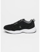 Calvin Klein Jeans Pantofi sport din piele intoarsa cu logo - Negru