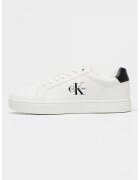 Calvin Klein Jeans Pantofi sport din piele si piele ecologica cu detaliu logo - Alb optic