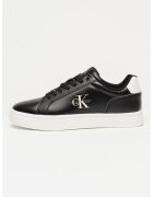 Calvin Klein Jeans Pantofi sport din piele si piele ecologica cu detaliu logo Classic - Negru stins