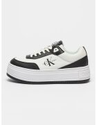 Calvin Klein Jeans Pantofi sport flatform cu detalii de piele - Alb/Negru