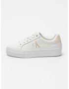 Calvin Klein Jeans Pantofi sport flatform din piele - Alb