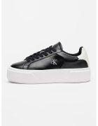 Calvin Klein Jeans Pantofi sport flatform din piele cu logo Sienna - Alb/Negru