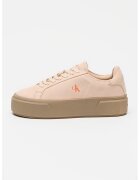 Calvin Klein Jeans Pantofi sport flatform din piele intoarsa - Piersica