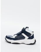 Calvin Klein Jeans Pantofi sport mid-high cu insertii din plasa si piele intoarsa Mordikai