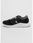 Calvin Klein Jeans Pantofi sport wedge de piele cu logo - Negru