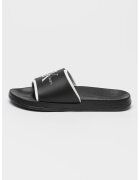 Calvin Klein Jeans Papuci cu logo in relief - Negru/Alb optic