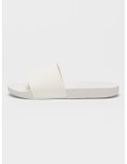 Calvin Klein Jeans Papuci cu monograma in relief - Alb optic