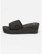 Calvin Klein Jeans Papuci cu talpa wedge si detaliu logo - Negru
