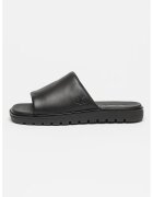 Calvin Klein Jeans Papuci din piele cu talpa plata - Negru