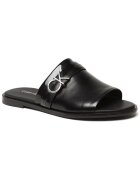 Calvin Klein Jeans Papuci din piele ecologica cu monograma metalica