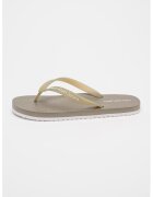 Calvin Klein Jeans Papuci flip-flop cu logo si talpa plata - Kaki