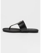Calvin Klein Jeans Papuci flip-flop cu monograma metalica - Negru