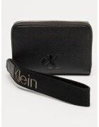 Calvin Klein Jeans Portofel din piele ecologica cu logo - Negru