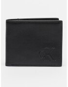 Calvin Klein Jeans Portofel pliabil de piele cu logo in relief - Negru