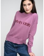 Calvin Klein Jeans Pulover lejer cu imprimeu logo - Lila