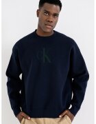 Calvin Klein Jeans Pulover lejer cu maneci cazute - Bleumarin