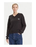 Calvin Klein Jeans Pulover Negru - 100% bumbac - Negru