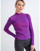 Calvin Klein Jeans Pulover slim fit cu maneci raglan - Rosu/Violet