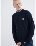 Calvin Klein Jeans Pulover tricotat cu aplicatie logo discreta - Albastru ultramarin