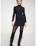 Calvin Klein Jeans Rochie bodycon striata cu maneci lungi - Negru