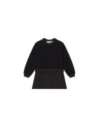 Calvin Klein Jeans Rochie casual Fete - Negru - 74% bumbac - 21% poliester reciclat - 5% elastan - 12 ani