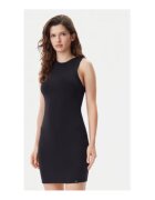 Calvin Klein Jeans Rochie de zi Femei - Negru - 82% viscoza - 11% poliamida - 7% elastan -