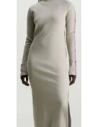 Calvin Klein Jeans Rochie maxi - bej - bumbac/elastan