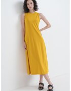 Calvin Klein Jeans Rochie midi fara maneci - Galben sofran