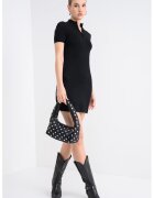 Calvin Klein Jeans Rochie mini cu maneci scurte - Negru