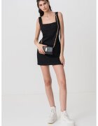 Calvin Klein Jeans Rochie mini de buumbac si in - Negru
