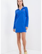 Calvin Klein Jeans Rochie mini polo cu maneci lungi - Albastru royal