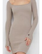 Calvin Klein Jeans Rochie mulata cu detaliu logo -