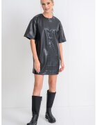 Calvin Klein Jeans Rochie scurta din piele ecologica - Negru
