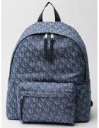 Calvin Klein Jeans Rucsac cu model si buzunar exterior - Albastru prafuit/Bej