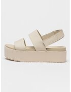 Calvin Klein Jeans Sandale flatform cu inchidere cu velcro - Gri deschis