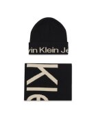 Calvin Klein Jeans Set de fular si caciula din bumbac organic