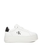 Calvin Klein Jeans Tenisi dama piele naturala - alb - - Alb