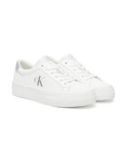 Calvin Klein Jeans Tenisi de dama din piele naturala - Alb